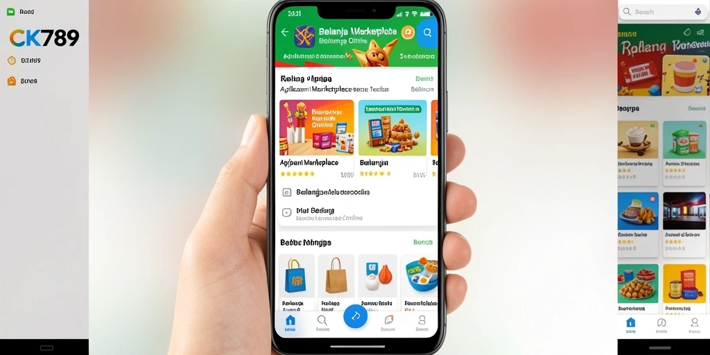 Antarmuka CK789 yang user-friendly untuk belanja online.