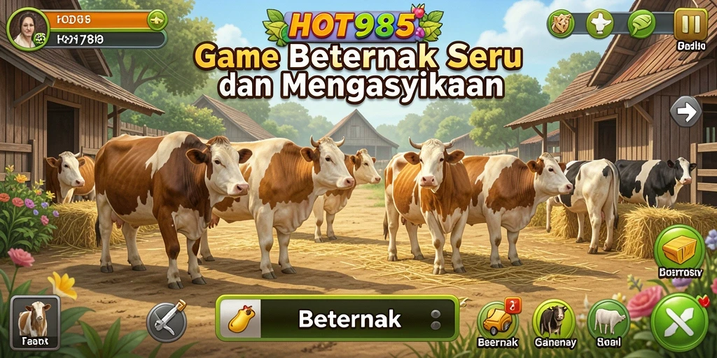 Tampilan antarmuka game HOT985 yang menarik dan interaktif.