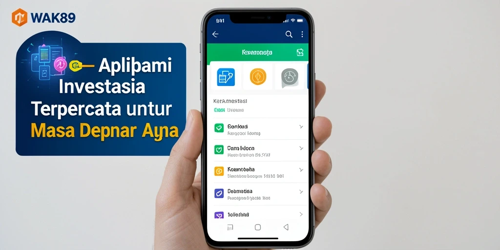 Antarmuka sederhana dan informatif dari aplikasi investasi WAK89.